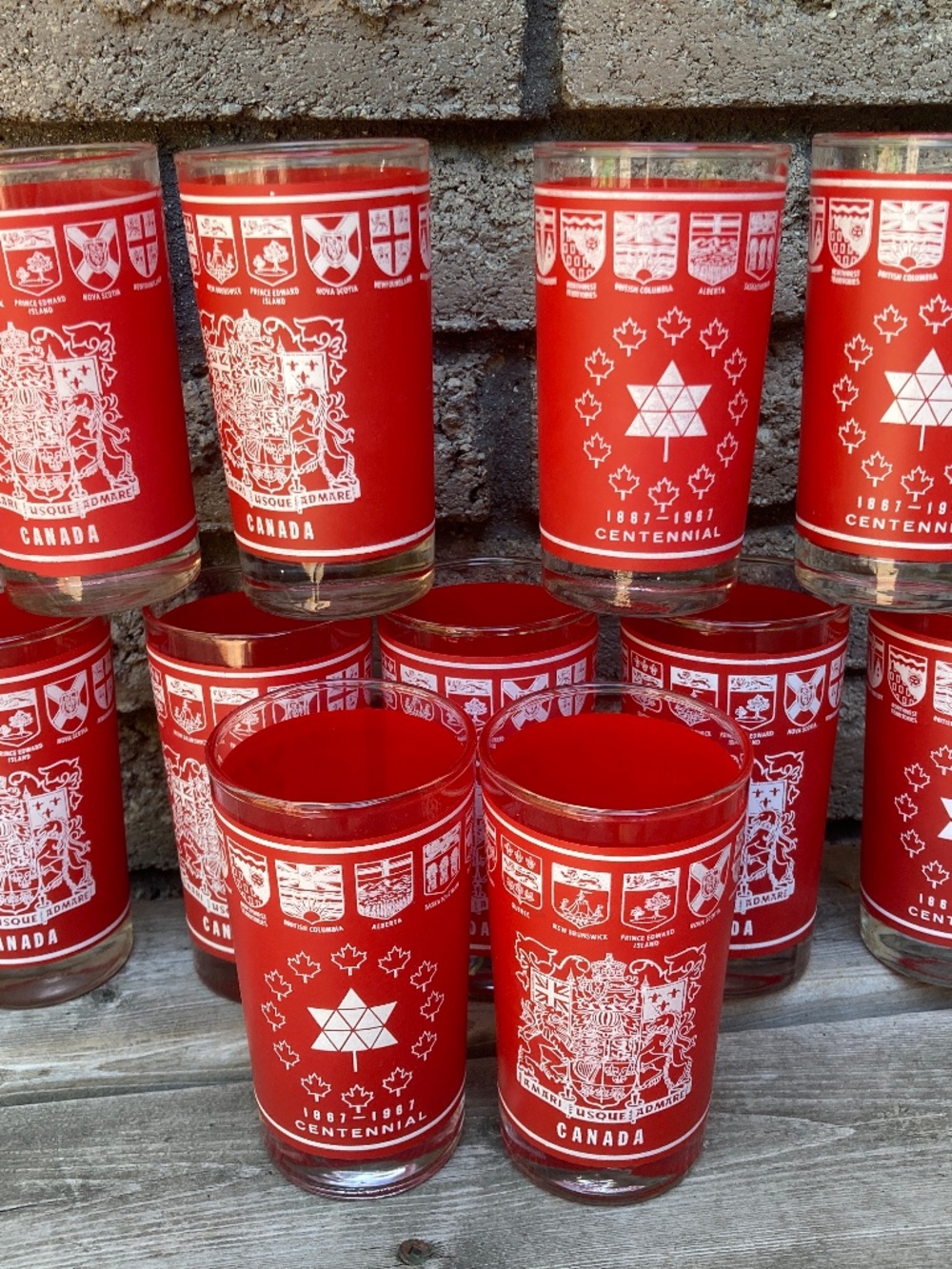 Canadian Centennial Drinking Glass (SET OF 11)